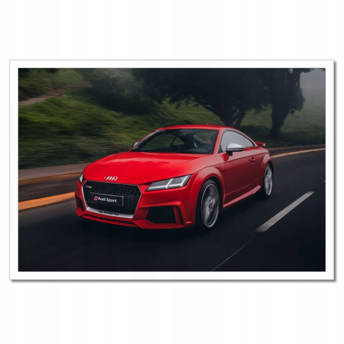 Plakáty v rámu 60x40 Červené Audi Auto