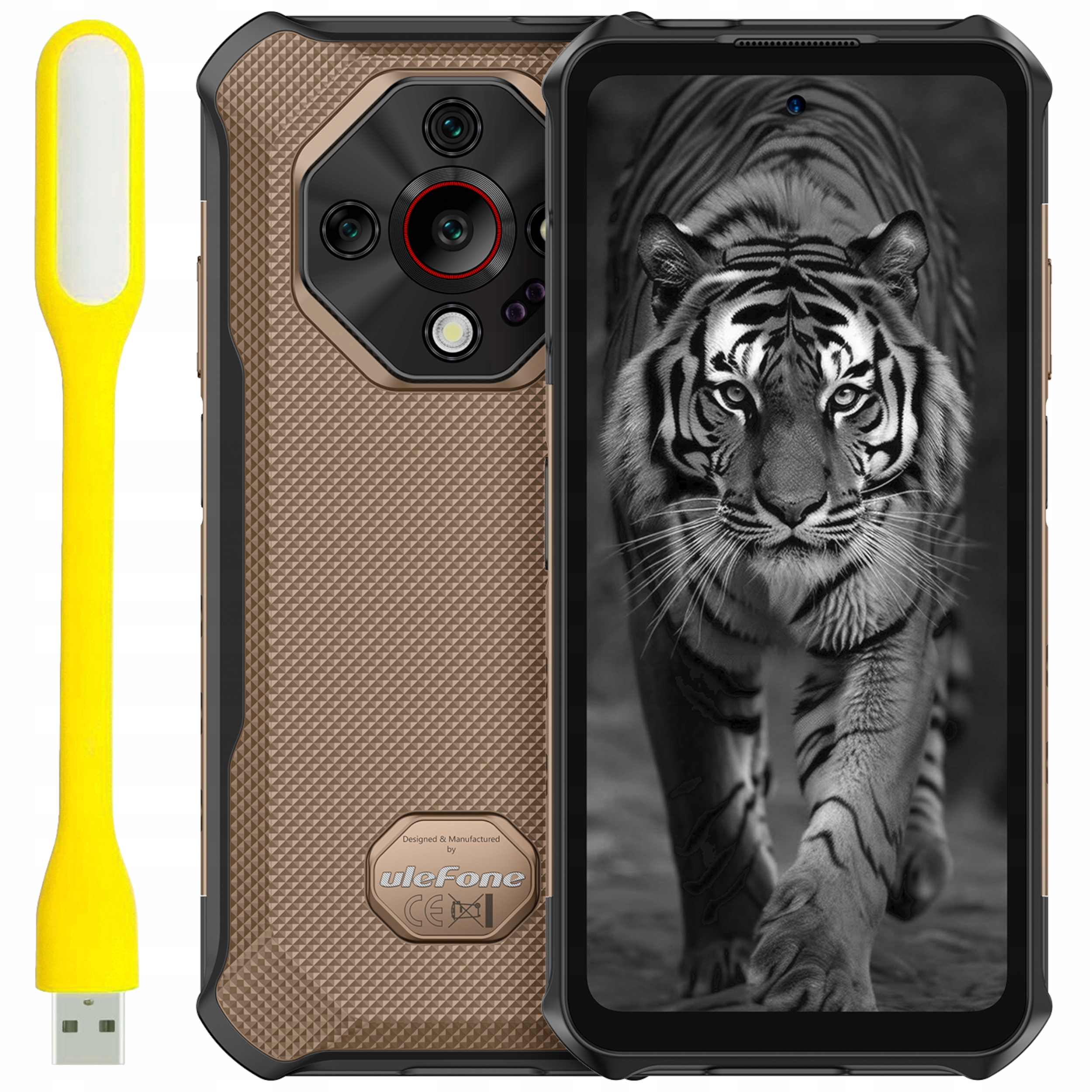 Pancerny smartfon Ulefone Armor X16 6/128GB 10360 mAh brązowy