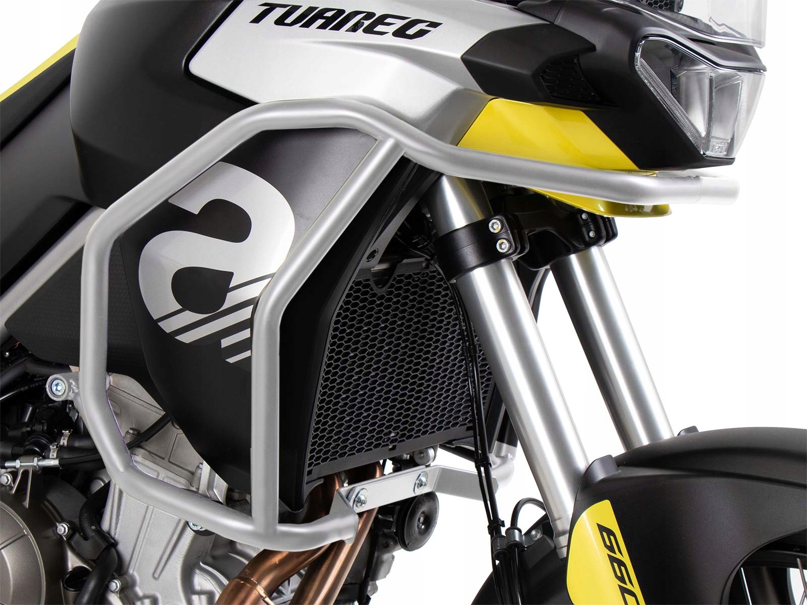Strieborný tankuard pre Aprilia Tuareg 660 (2022-2024)
