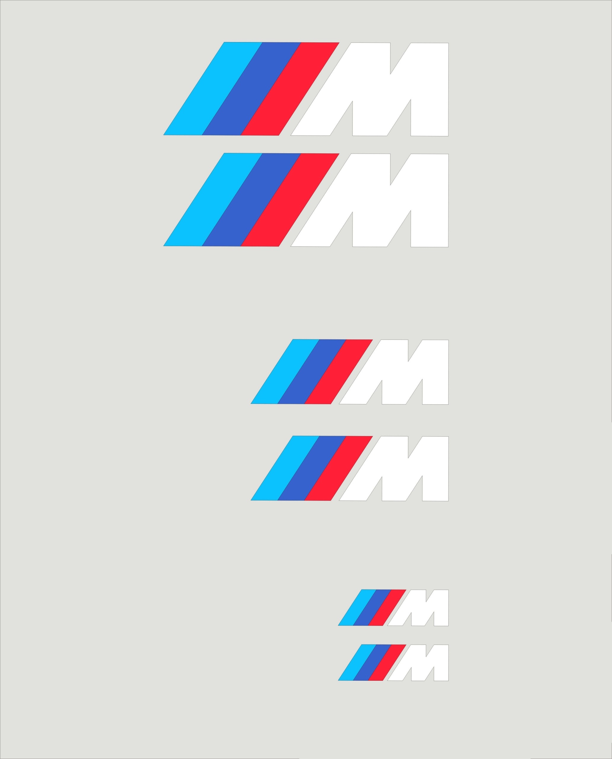 Bmw M F10 M5 Zestaw 6 Naklejek Na Zaciski Hamulcowe Hi Temp 8 Lat Białe