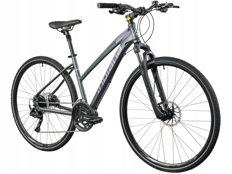 Rower crossowy Indiana X-Cross 4.0 D21 28 cali damski Ciemnoszary
