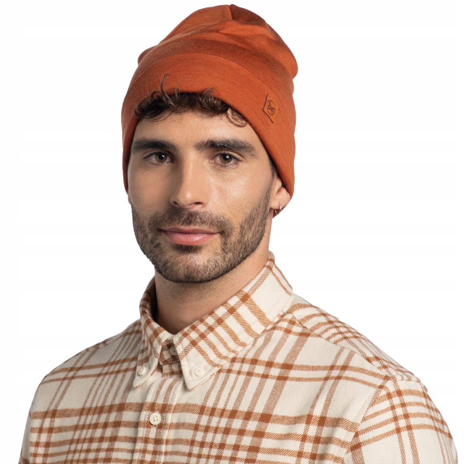 Buff Merino Heavyweight Beanie [uni] Čepice Unisex Vlna Hnědá