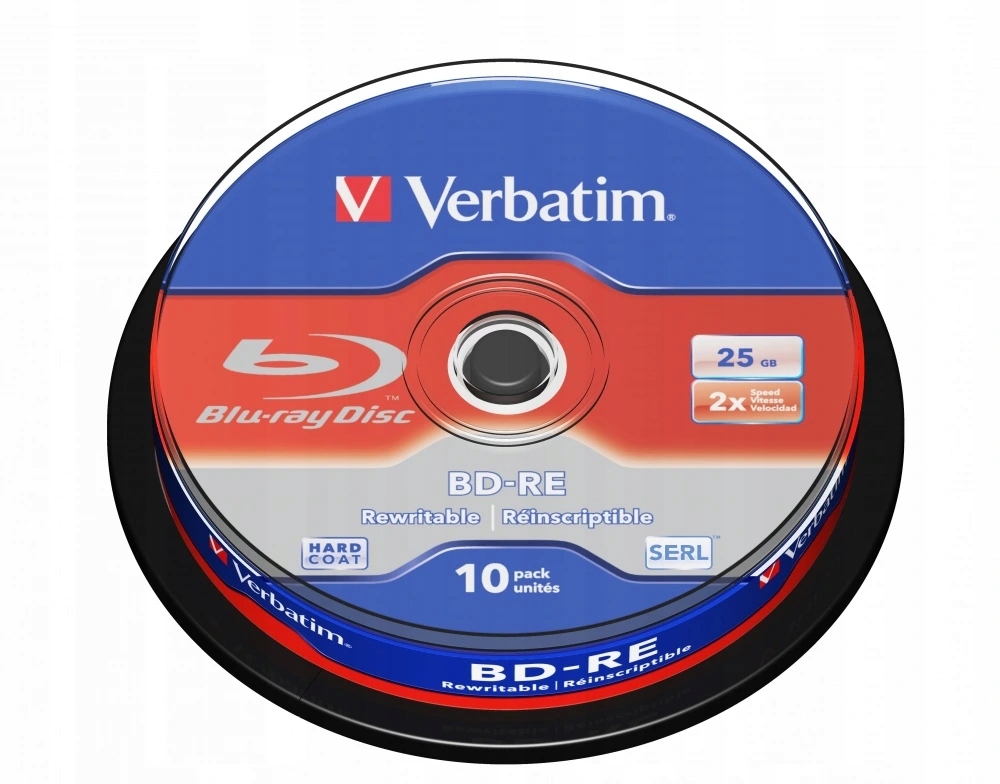 

Płyty Blu-ray Verbatim Bd-re 25GB 10 szt.