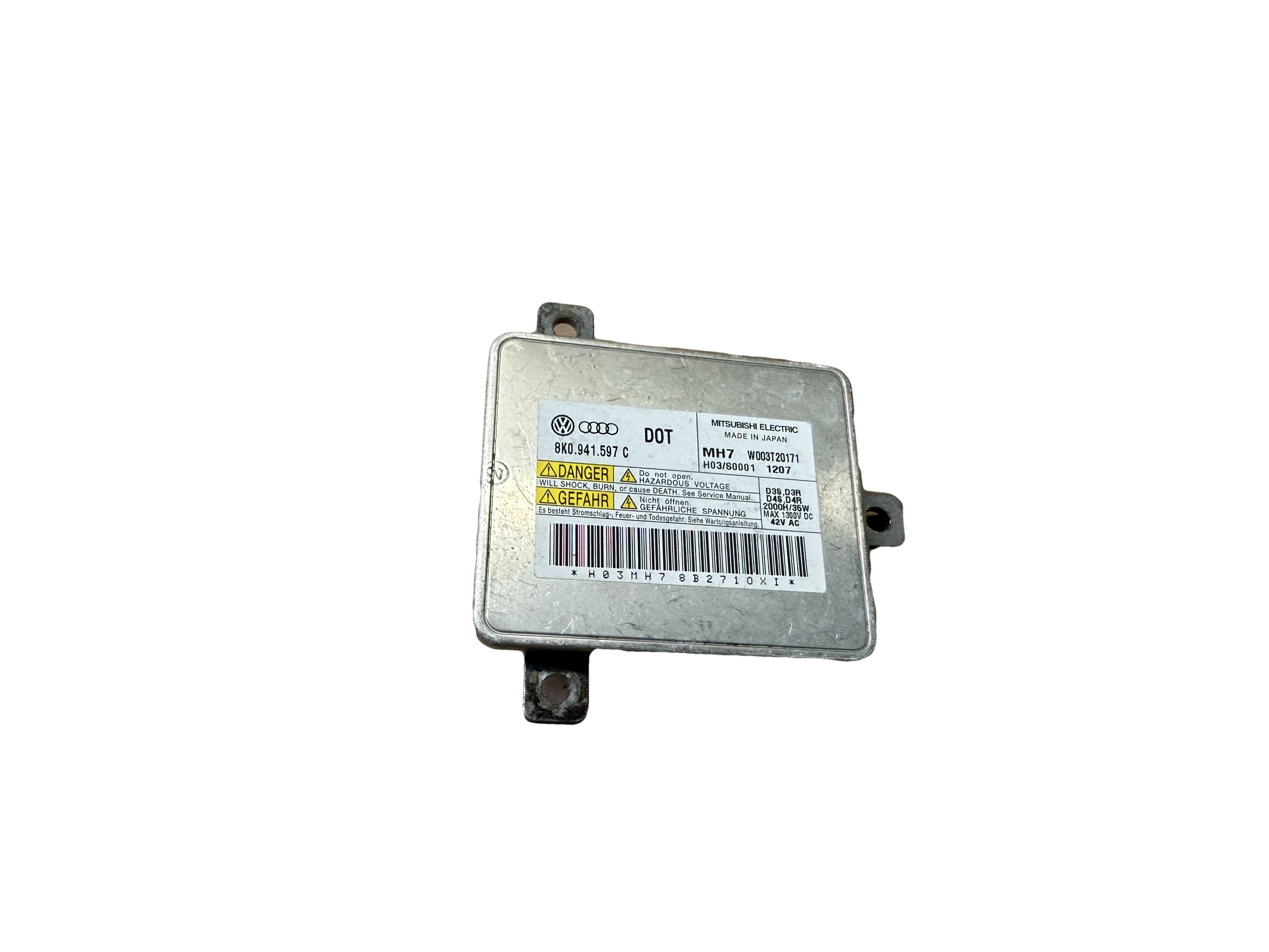 AUDI VW module control unit lights 8K0941597C