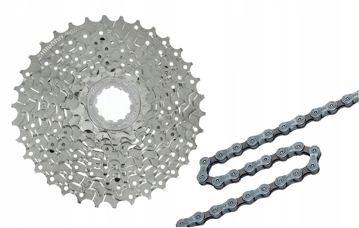 Zestaw kaseta 9rz Shimano CS-HG400 11-32 CN-HG53