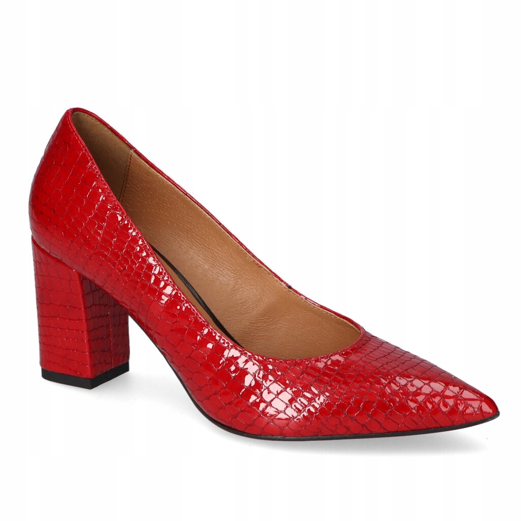 Boty Fabio Fabrizi 852 Červený Mis lak 37