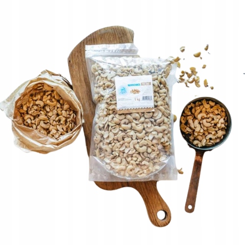 Levně Zdravé svačinka Kešu ořechy půlky 1kg Schronisko Bukowina