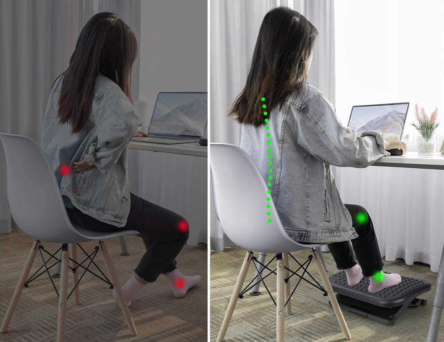 Strex Podnóżek ergonomiczny do biurka Wysokość produktu 11 cm