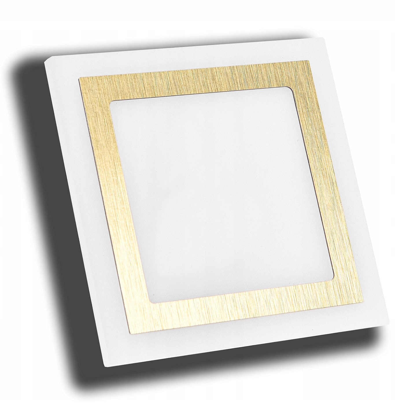 OŚWIETLENIE SCHODOWE LED OPRAWA 1,5W ZŁOTA 230V