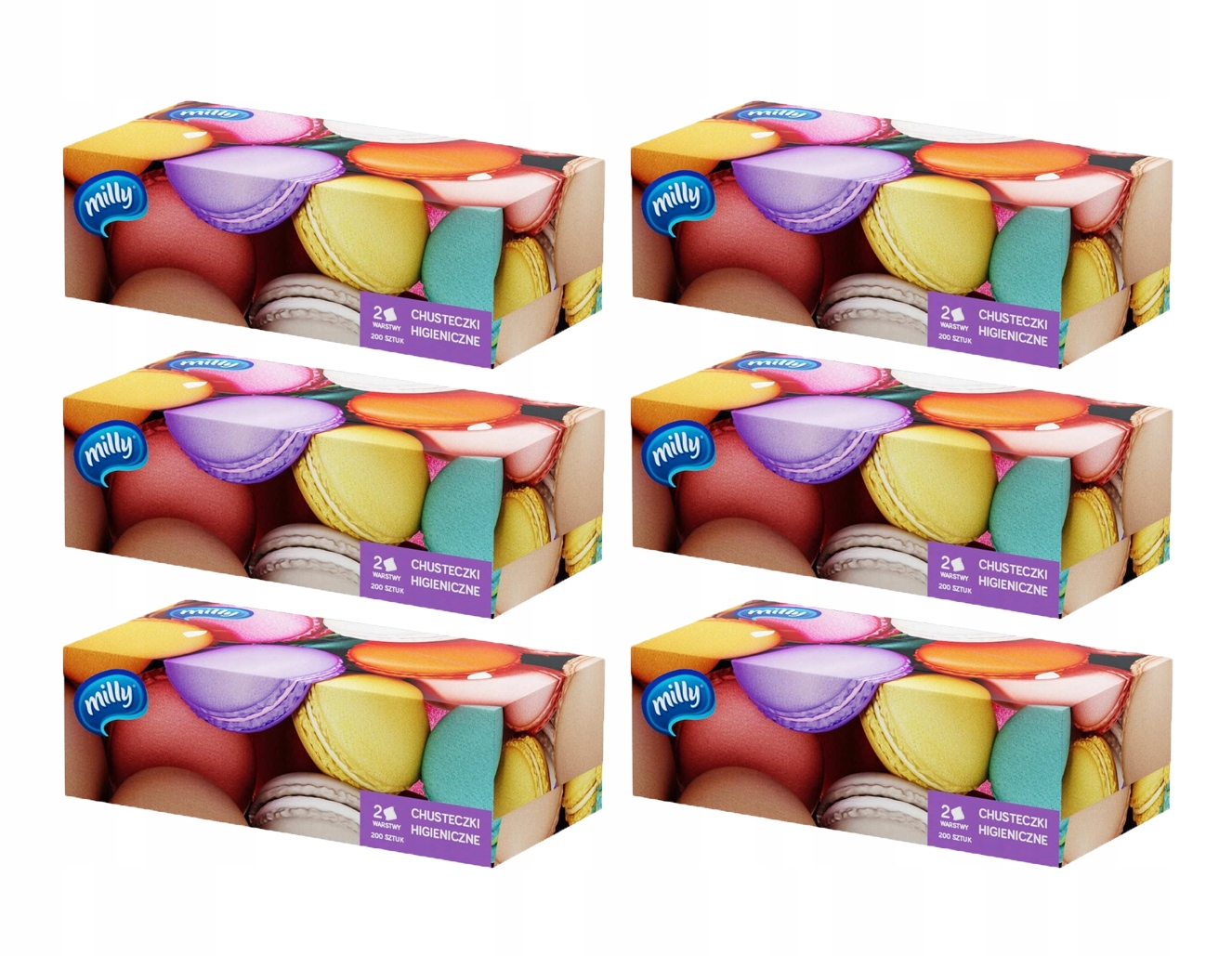 

Zestaw Milly Chusteczki Box 1200 szt 2W Makaroniki