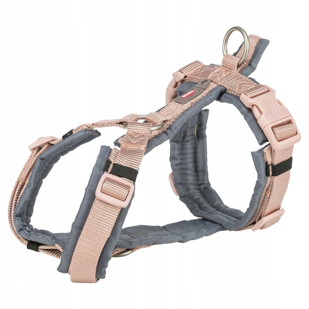 Trixie Premium Trekking Postroj pro psy, Grafit růžový, velikost S/m
