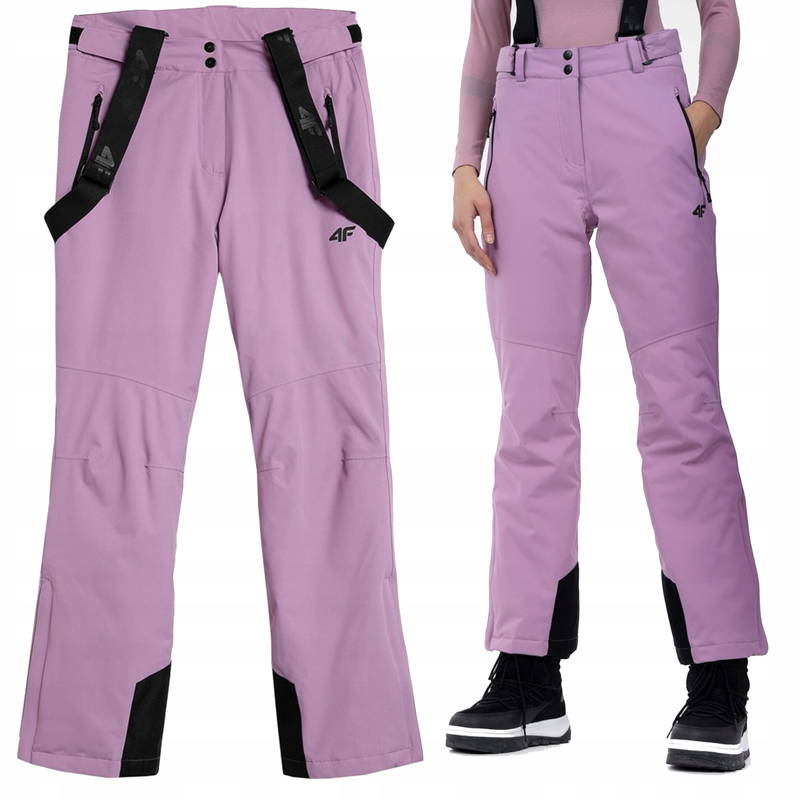 Spodnie Narciarskie 4F Damskie Fiolet 4FAW22TFTRF110 XL