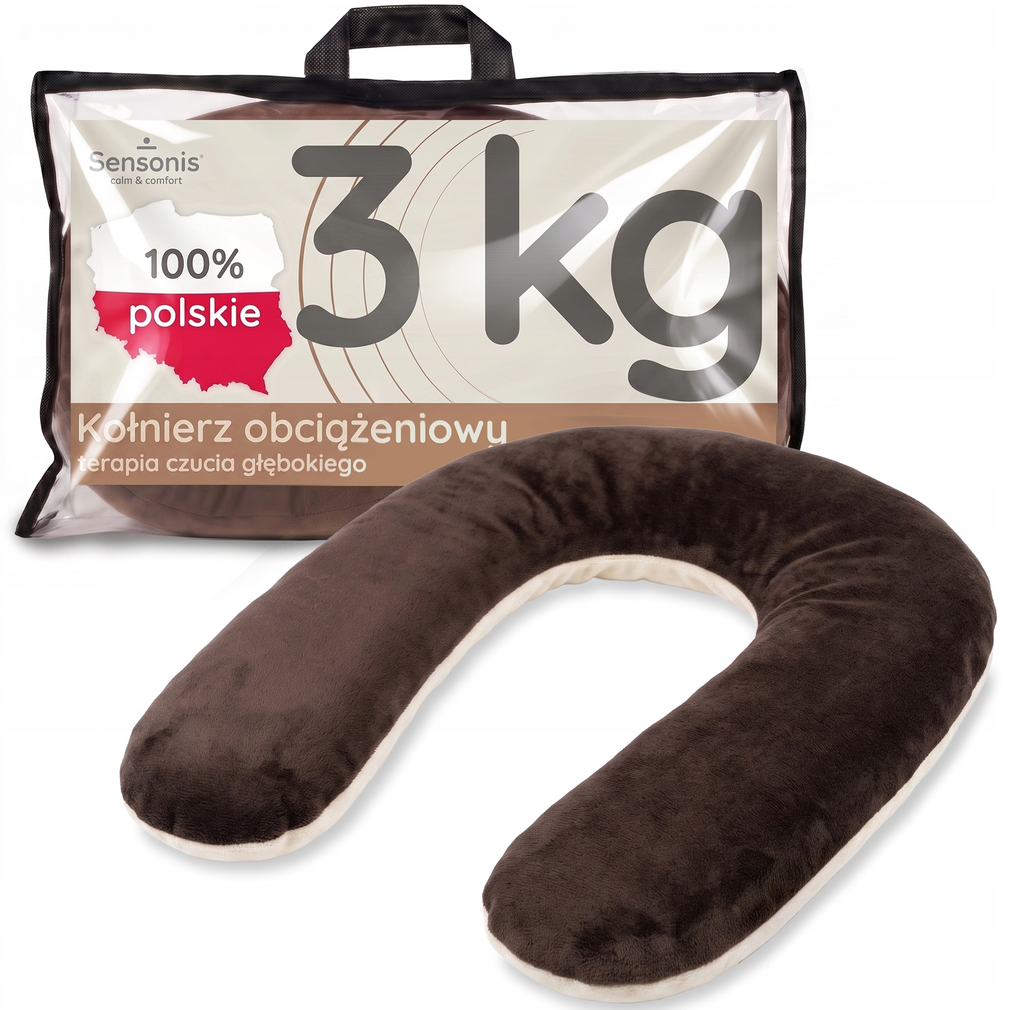 Kołnierz obciążeniowy dla dorosłych 3kg (reg) na ramiona Polski gadżet Adhd