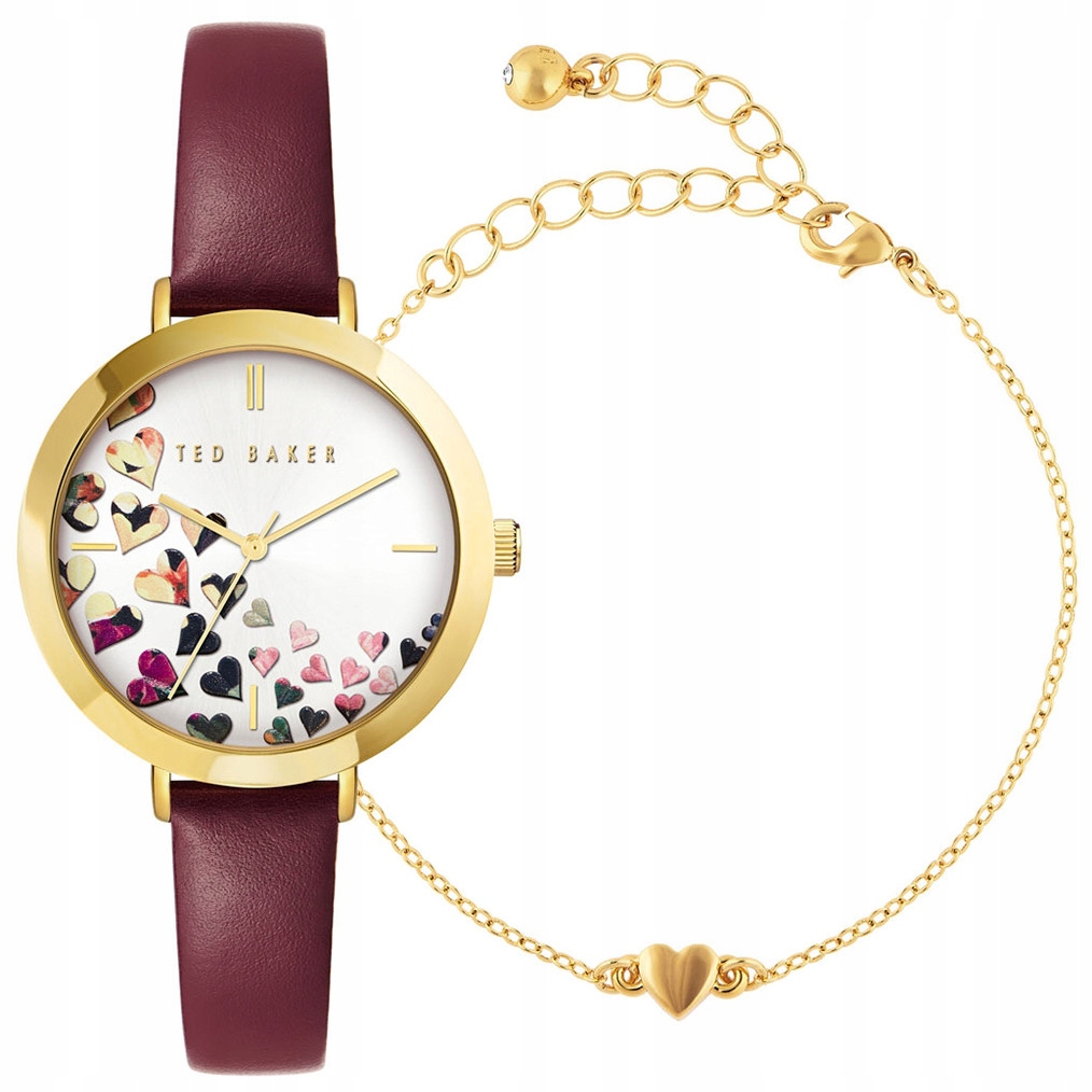 Dámské hodinky Ted Baker BKG028300 červené náramek součástí balení