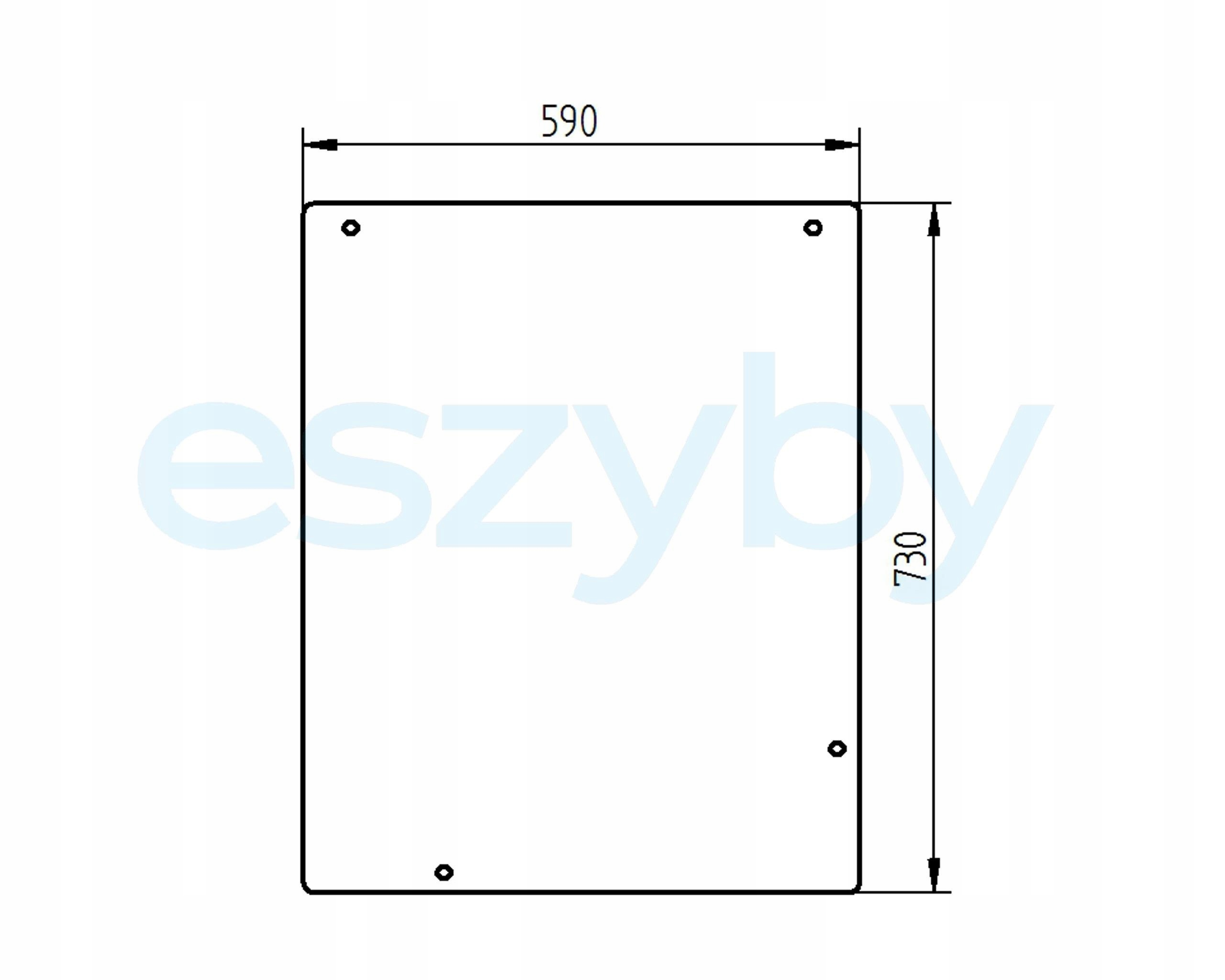 sklo teleskopický nakladač Manitou zadní 198387