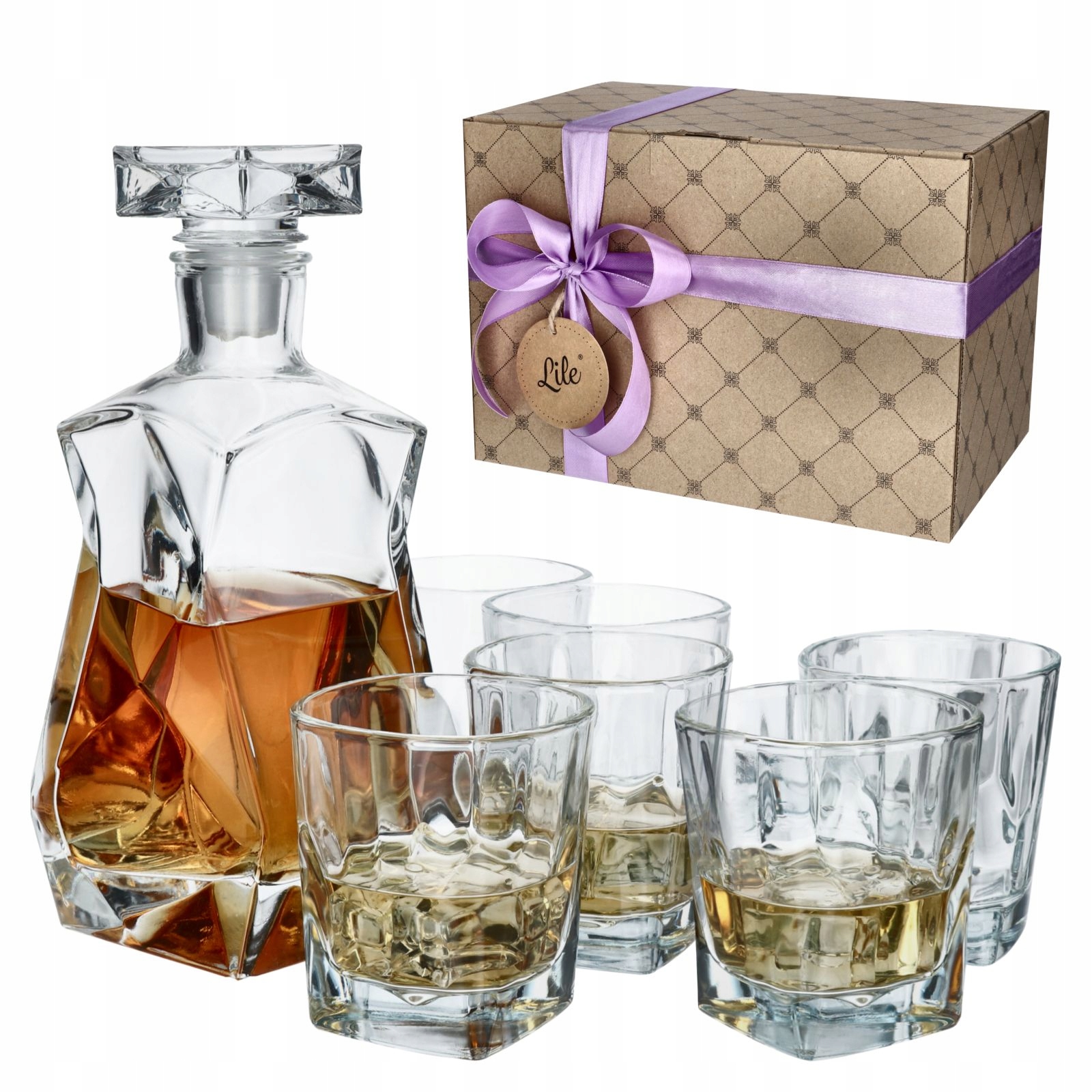 

Karafka szklanki do whisky 6 szt zestaw