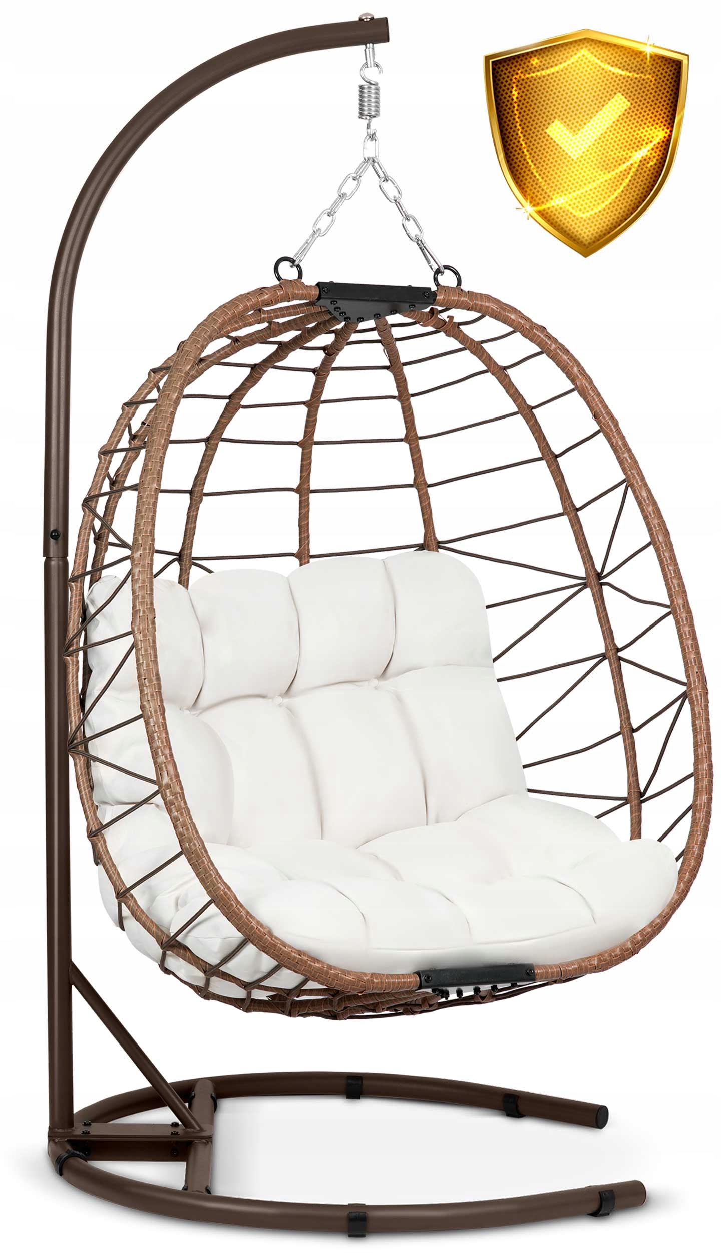 FOTEL WISZĄCY BUJANY OGRODOWY KOSZ KOKON SKŁADANY Stan opakowania oryginalne