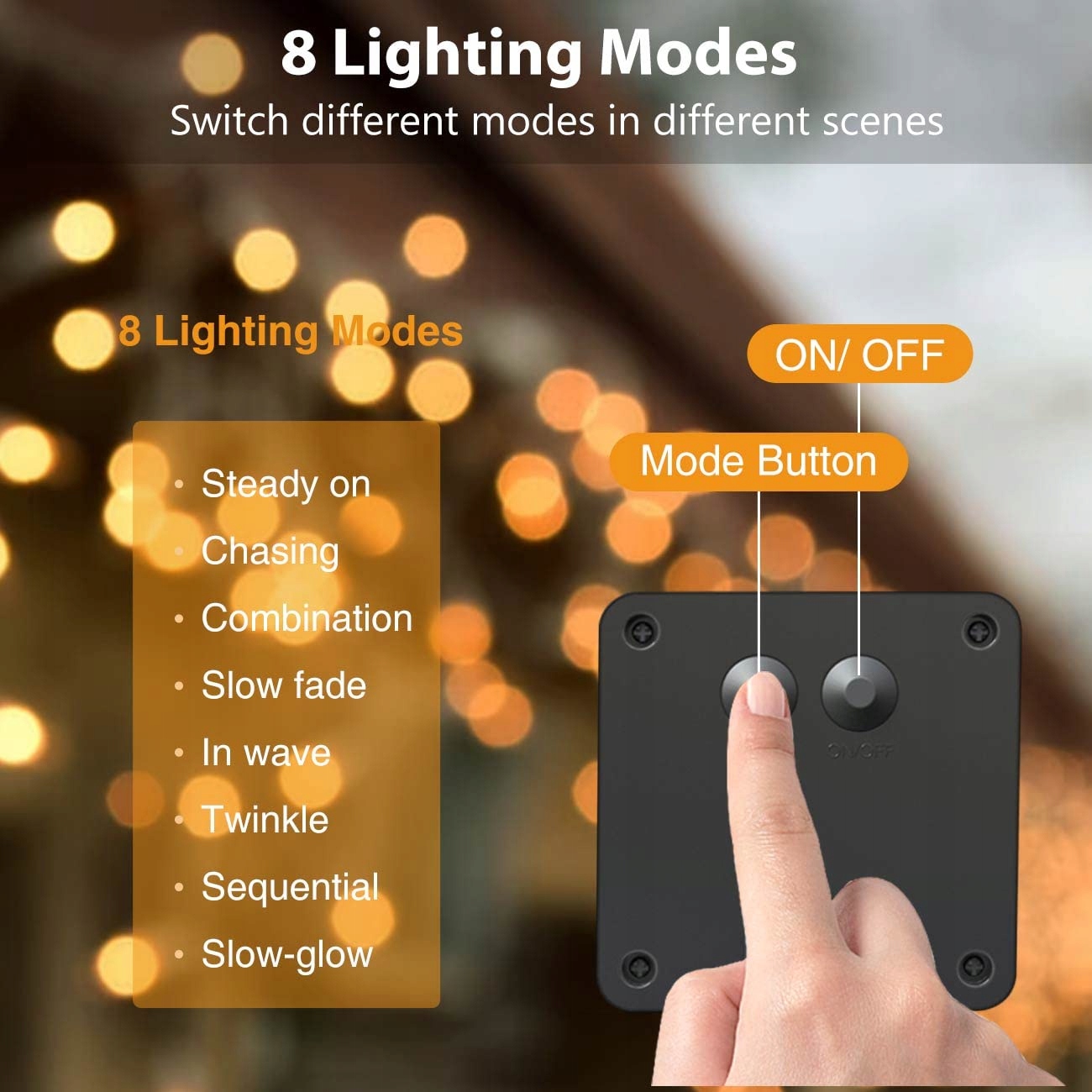 PASUR Solarne Oswietlenie Girlanda Lampki Swiatelka Na Drucie 3 SZT 120 LED — miniatura 3