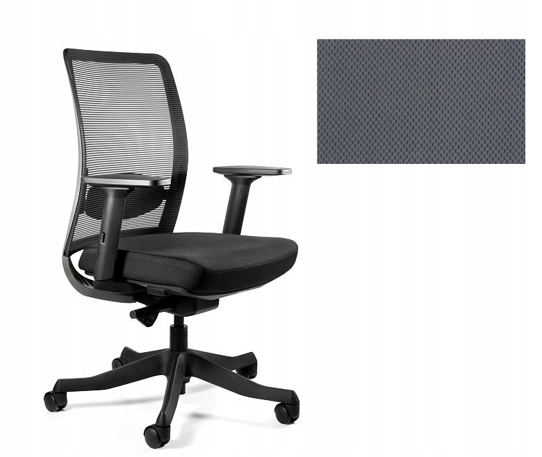 Unique Kancelářské křeslo Anggun M černá síťovina/SLATEGREY