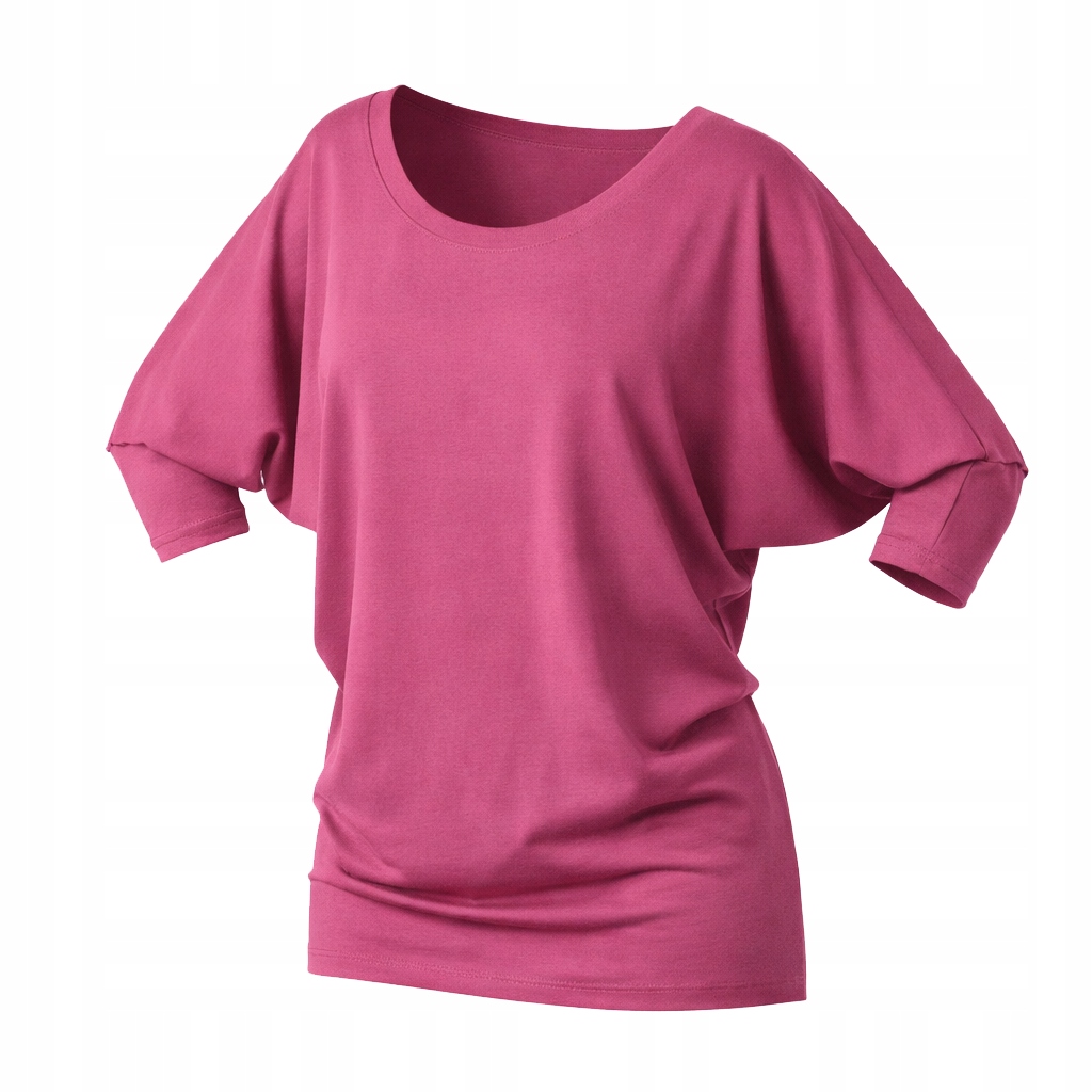 damska bluzka bawełniana z rękawem 3/4 fason nietoperz Collibri Elza XL/XXL