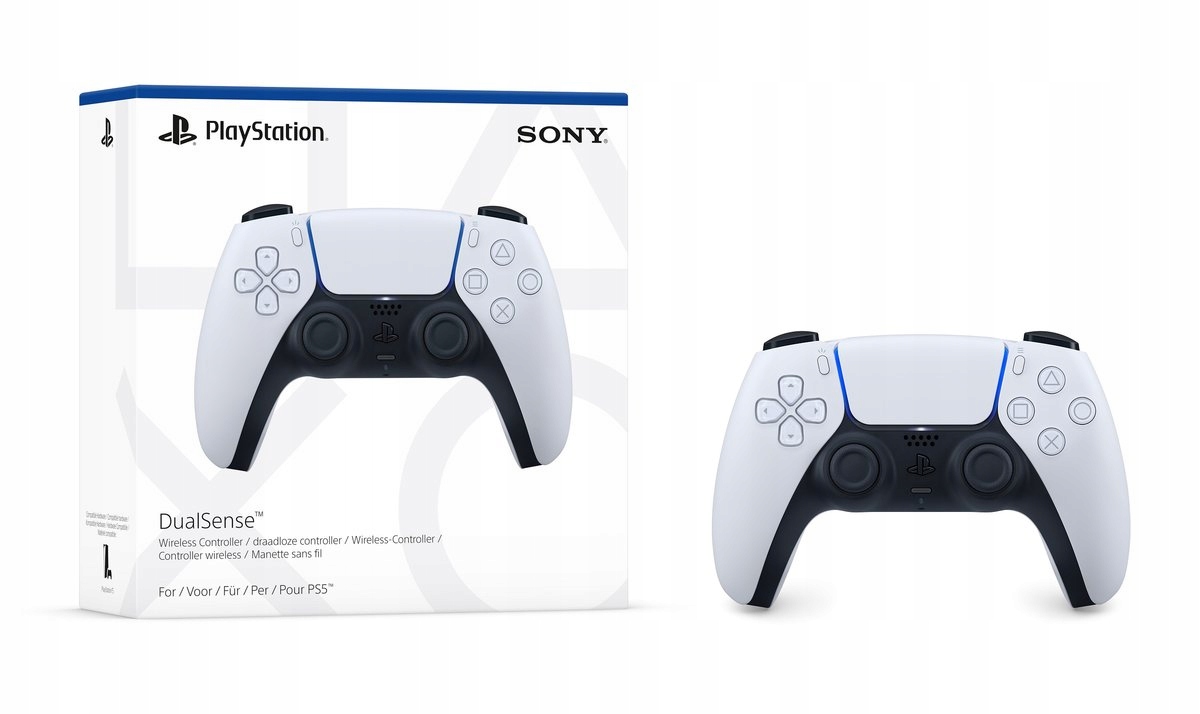 Ovládač PS5 Sony Dualsense V2 White Vylepšená Verzia Batéria Až 12 Hodín