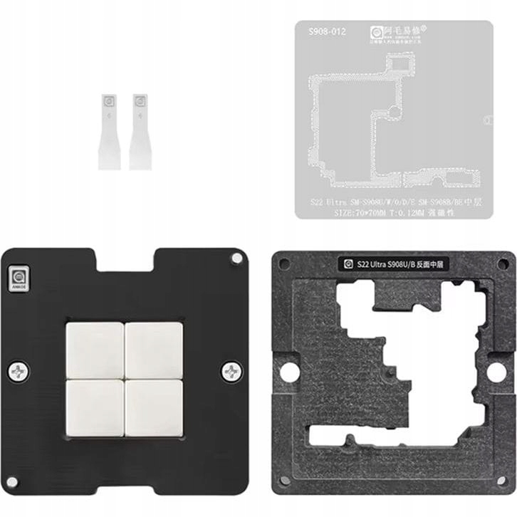 Síto Amaoe 0,12 mm základna pro reballing desky Samsung Galaxy S22 Ultra S908U/B