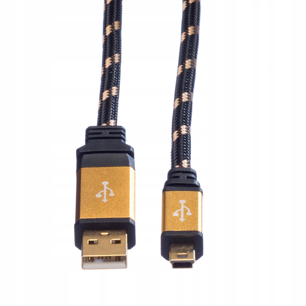 Kabel przewód USB 2.0 A 5-Pin Mini M/M złoty 1,8m Producent Inna