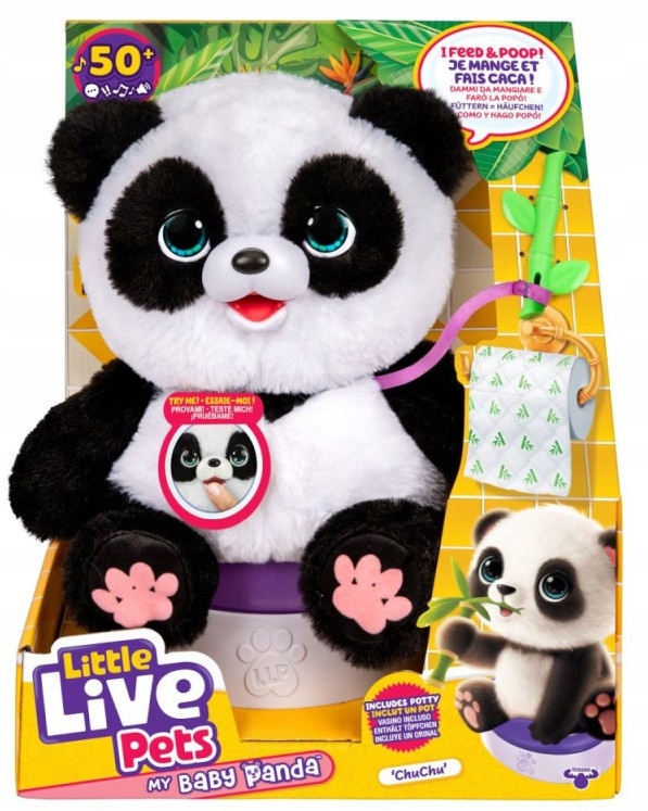 Little Live Pets Interaktywna Panda Chuchu Z Nocnikiem
