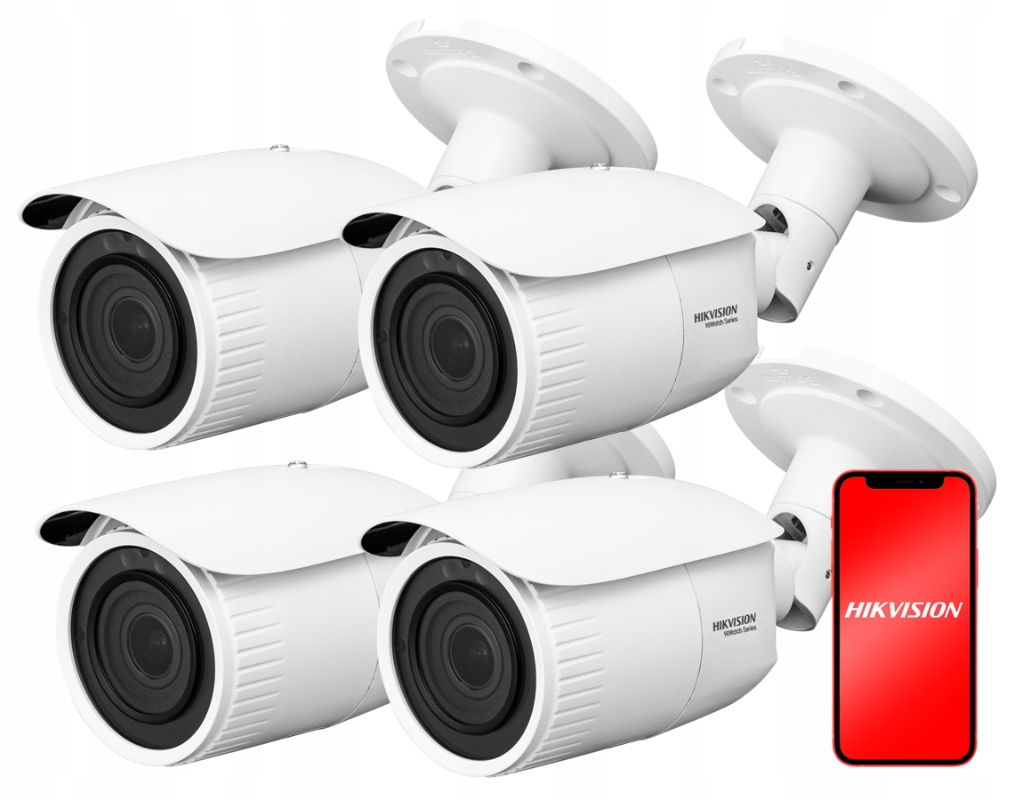 4Mpx Vonkajšia Ip kamera Hikvision B640H-Z 4 ks
