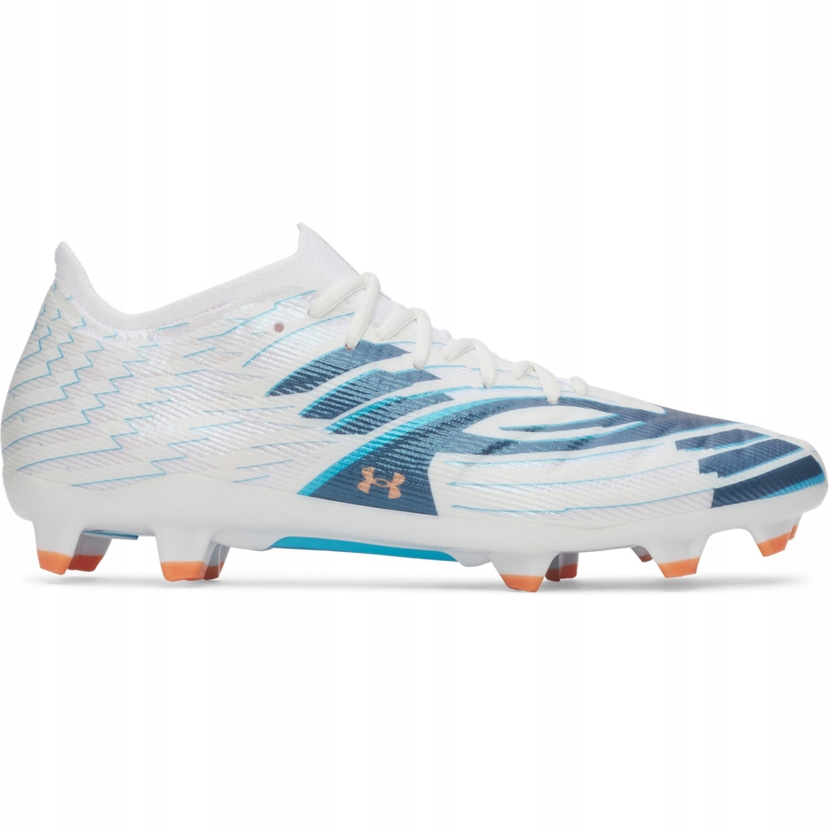 Buty piłkarskie korki uniseks Under Armour U Shadow Pro 4 Fg Biały 47,5