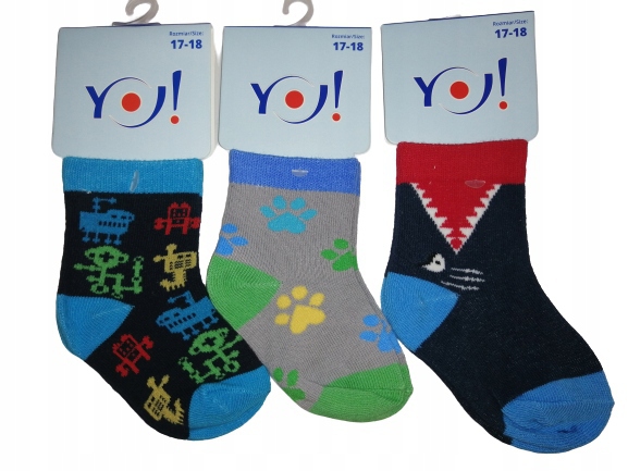 

Skarpetki Niemowlęce 3 Pary Komplet 3-Pak R.17-18