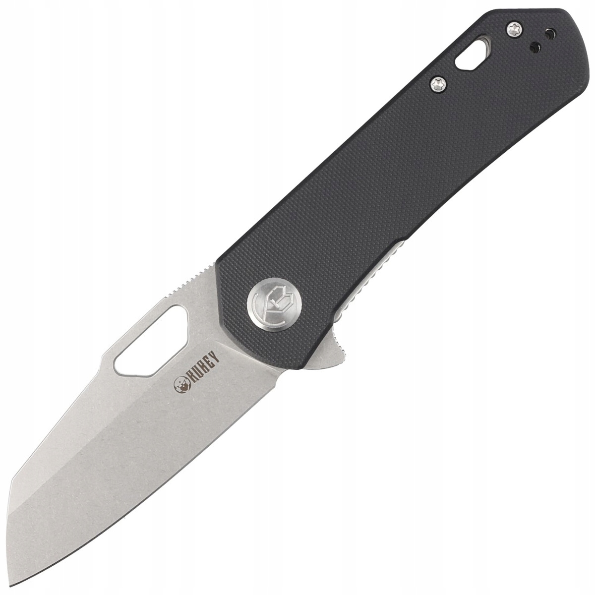 Nůž Kubey Knife Duroc Black G10, Bead Blasted (KU332I)