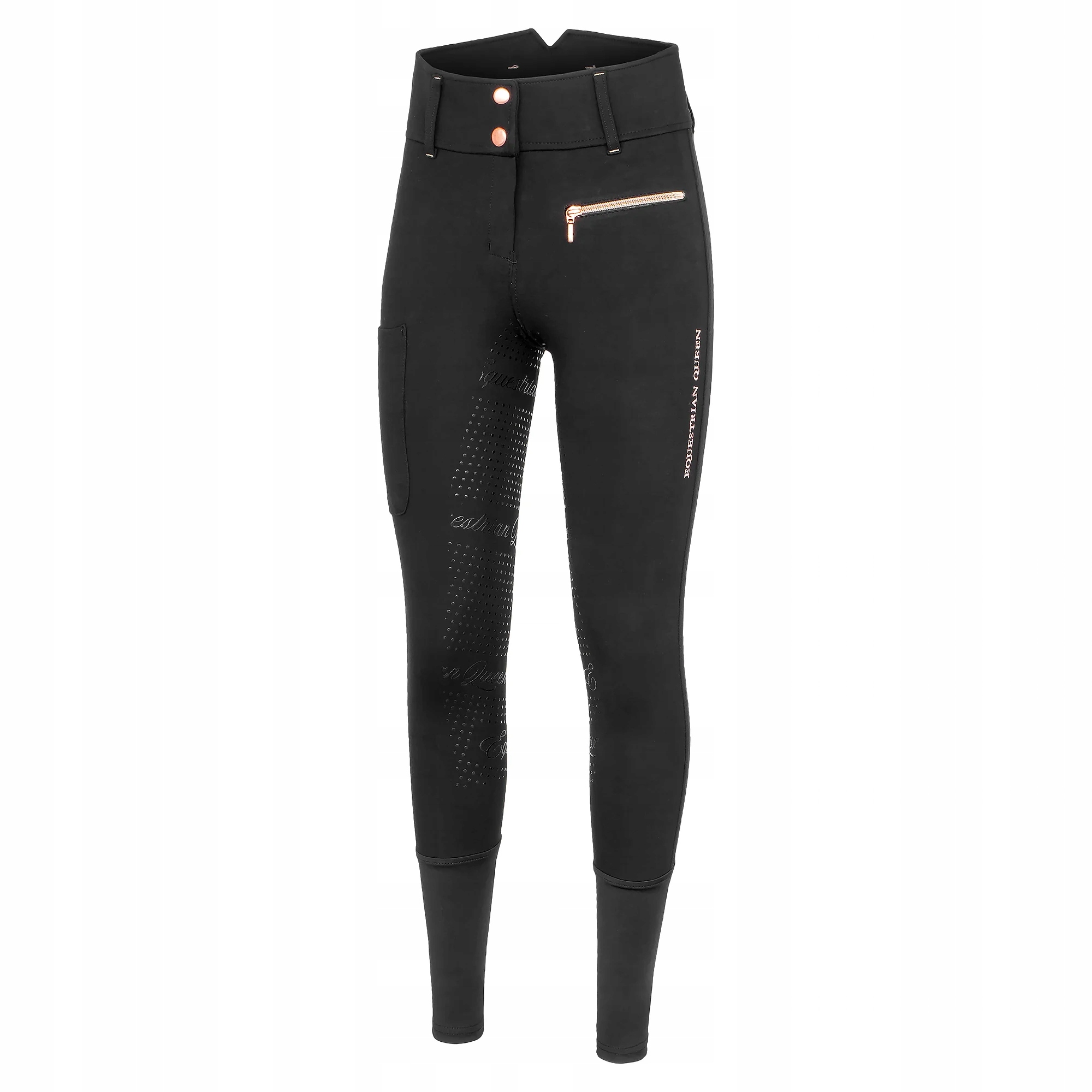 Bryczesy jeździeckie damskie Equestrian Queen Redbridge czarne 42