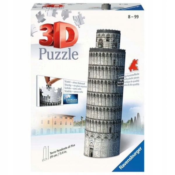 

Ravensburger, Puzzle 3D: Krzywa Wieża w Pizie (79