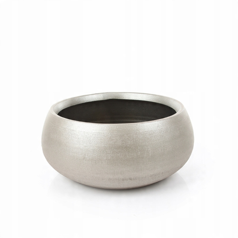 

Złota niska donica misa ceramiczna Douro B. 26/12