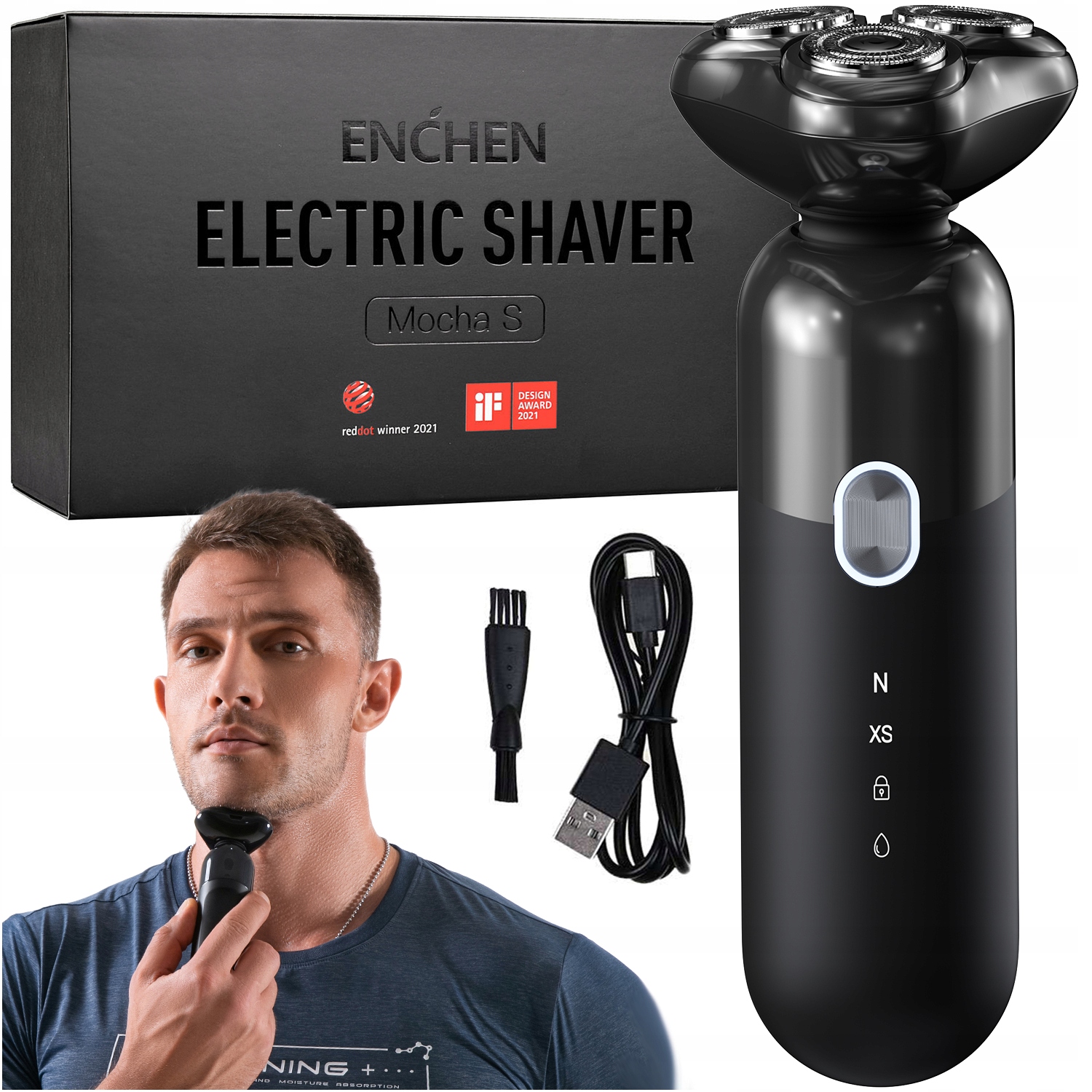 

Enchen Golarka Elektryczna Maszynka Do Golenia 4D