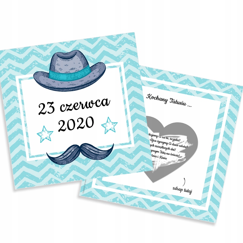 KARTKA ZDRAPKA DZIEŃ MATKI OJCA TATY