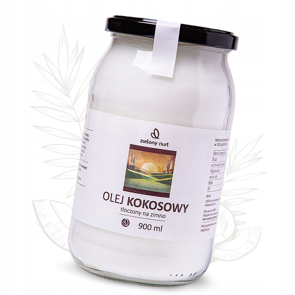 

Olej Kokosowy Nierafinowany Zimno tłoczony 900 ml