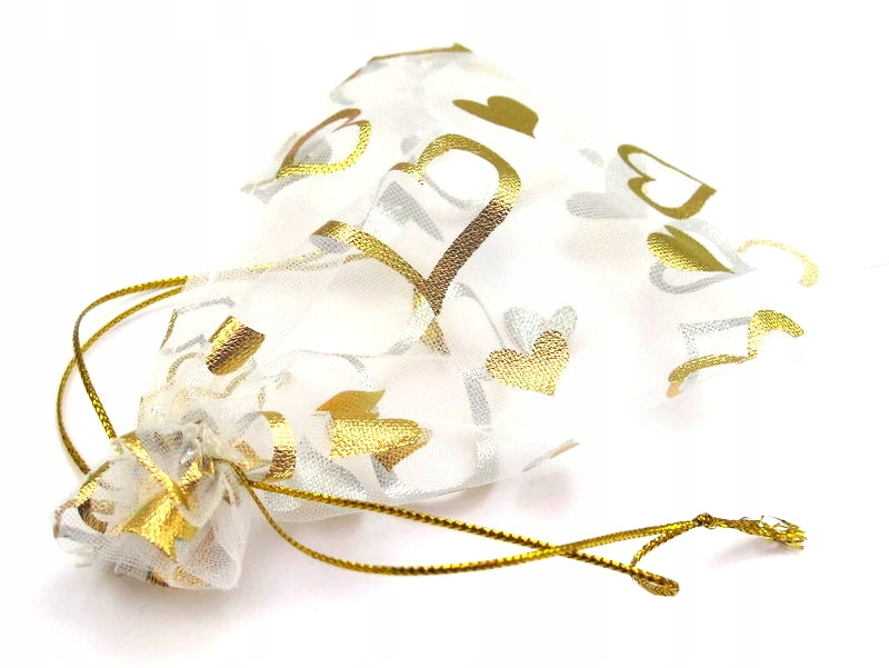 

Woreczek ozdobny Organza 11 x 9 cm Biały [E103]