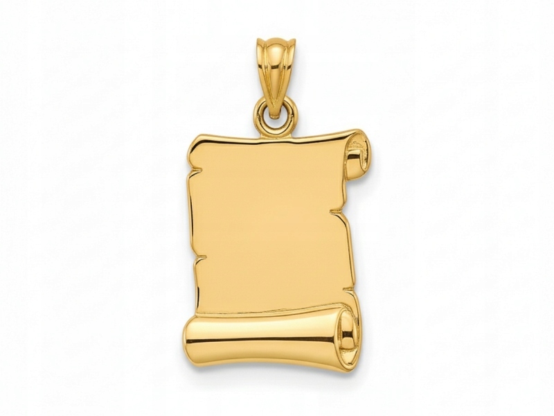 Ženský zlatý přívěsek 585 papyrus 0,72g zlato 14k od klenotníka, módní vzor