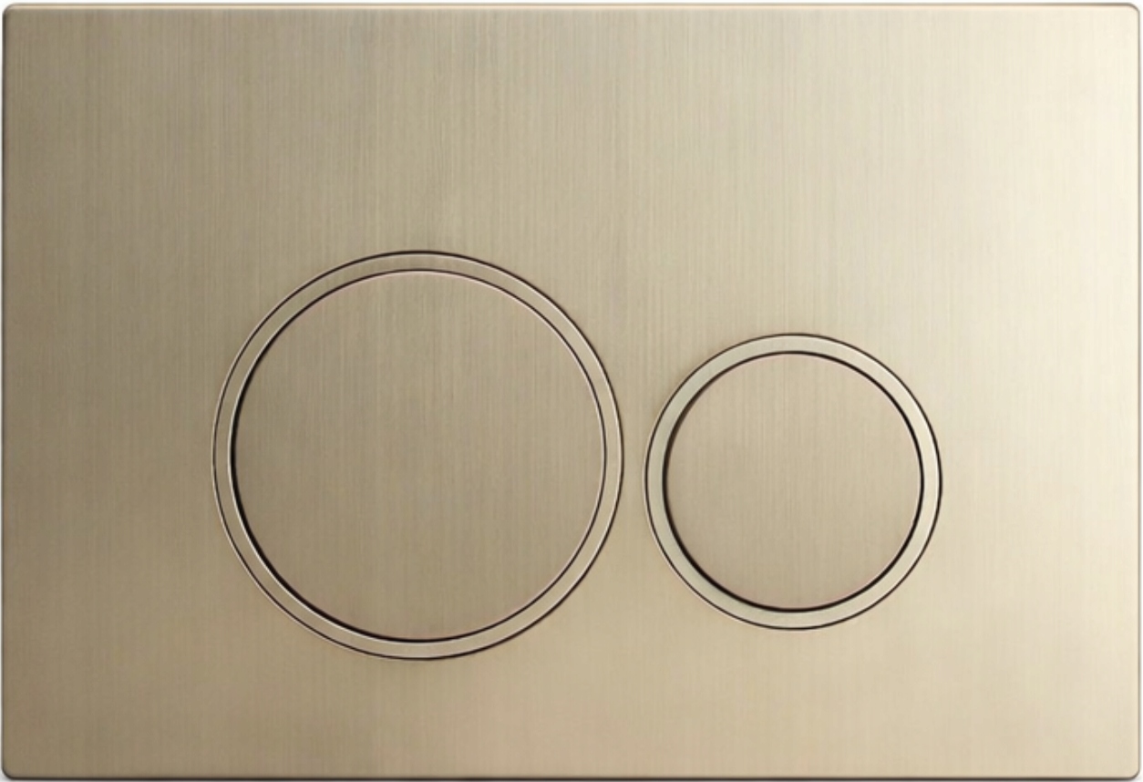 Tlačidlo Dopio7 zlaté je vhodné pre Wc stojan Geberit Sigma Duofix UP320 UP720