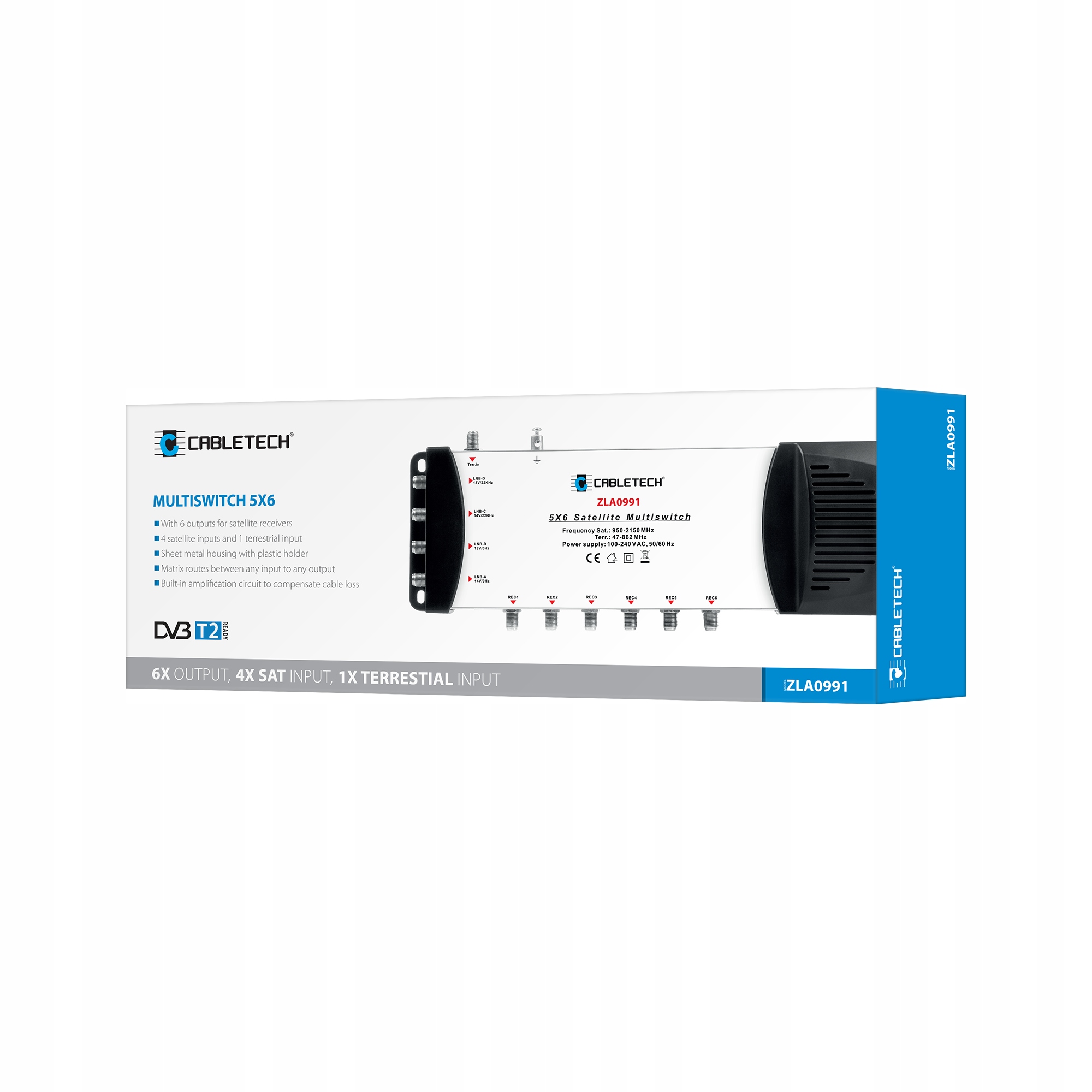Multiswitch TV Cabletech DVB-T SAT 5x6 Marka inna