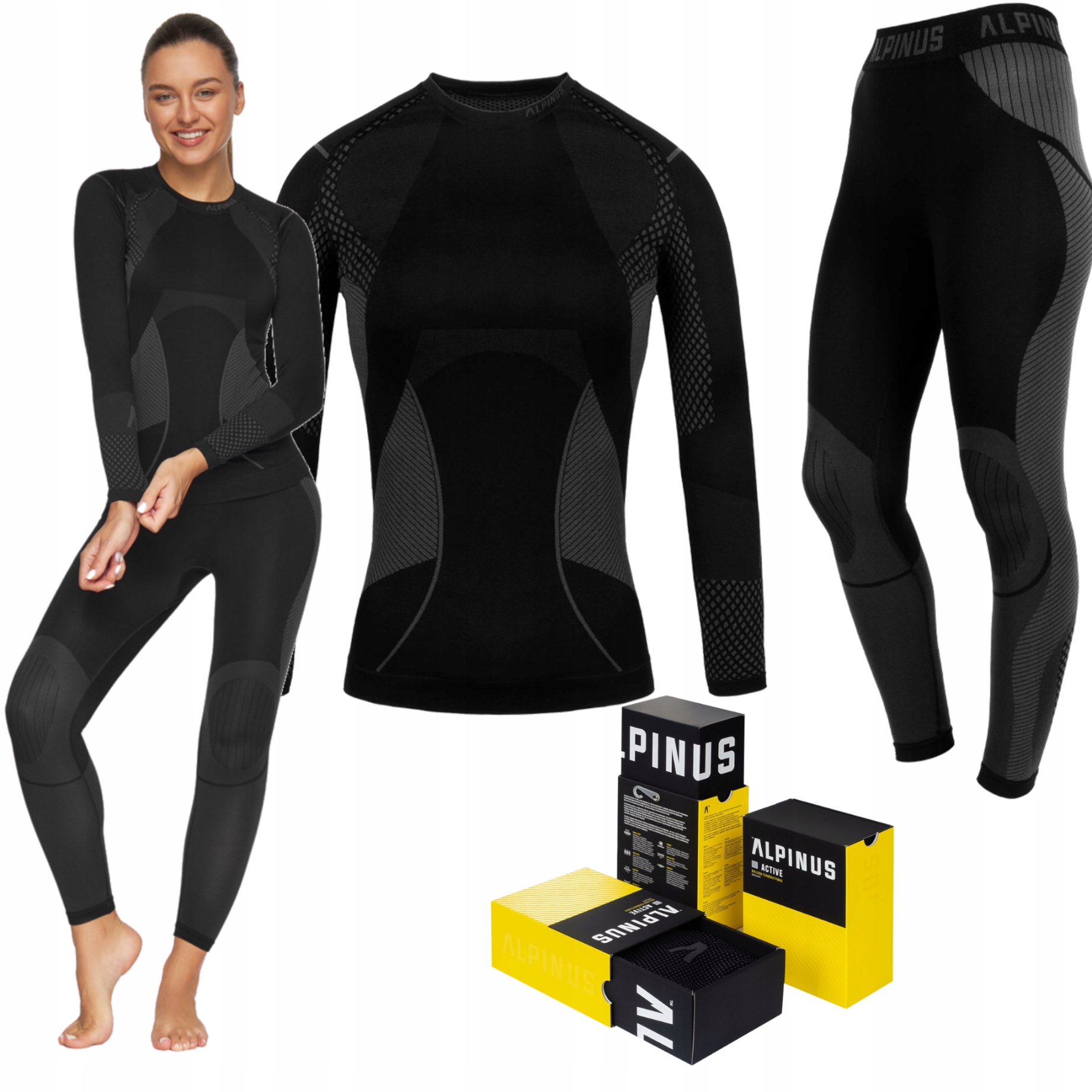 Dámské termoaktivní prodyšné termoprádlo Alpinus Active L