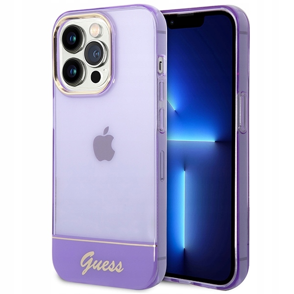 Etui Guess do iPhone 14 Pro Max 6,7" fioletowy/purple hardcase