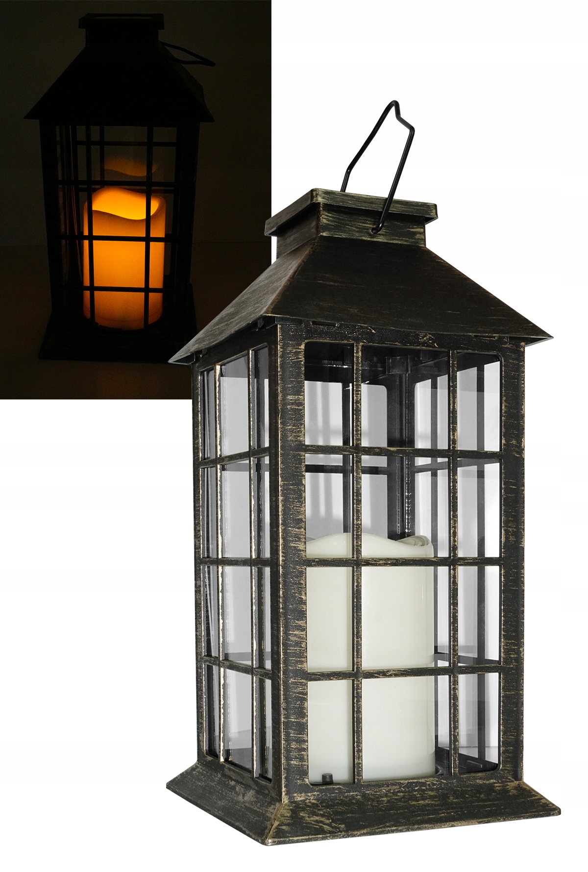 

Lampa Solarna Led Latarenka świeca Efekt Płomienia