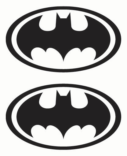 

Naklejki Batman na motocykl 10cm 2szt