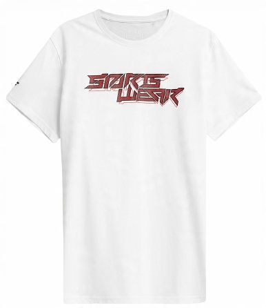 

T-shirt męski 4F TSM021 bawełniany biały 3XL