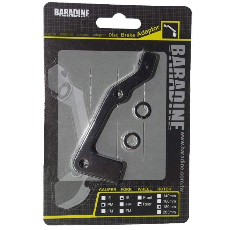 

Adapter hamulca tarczowego Pm-is 180 tył Baradine