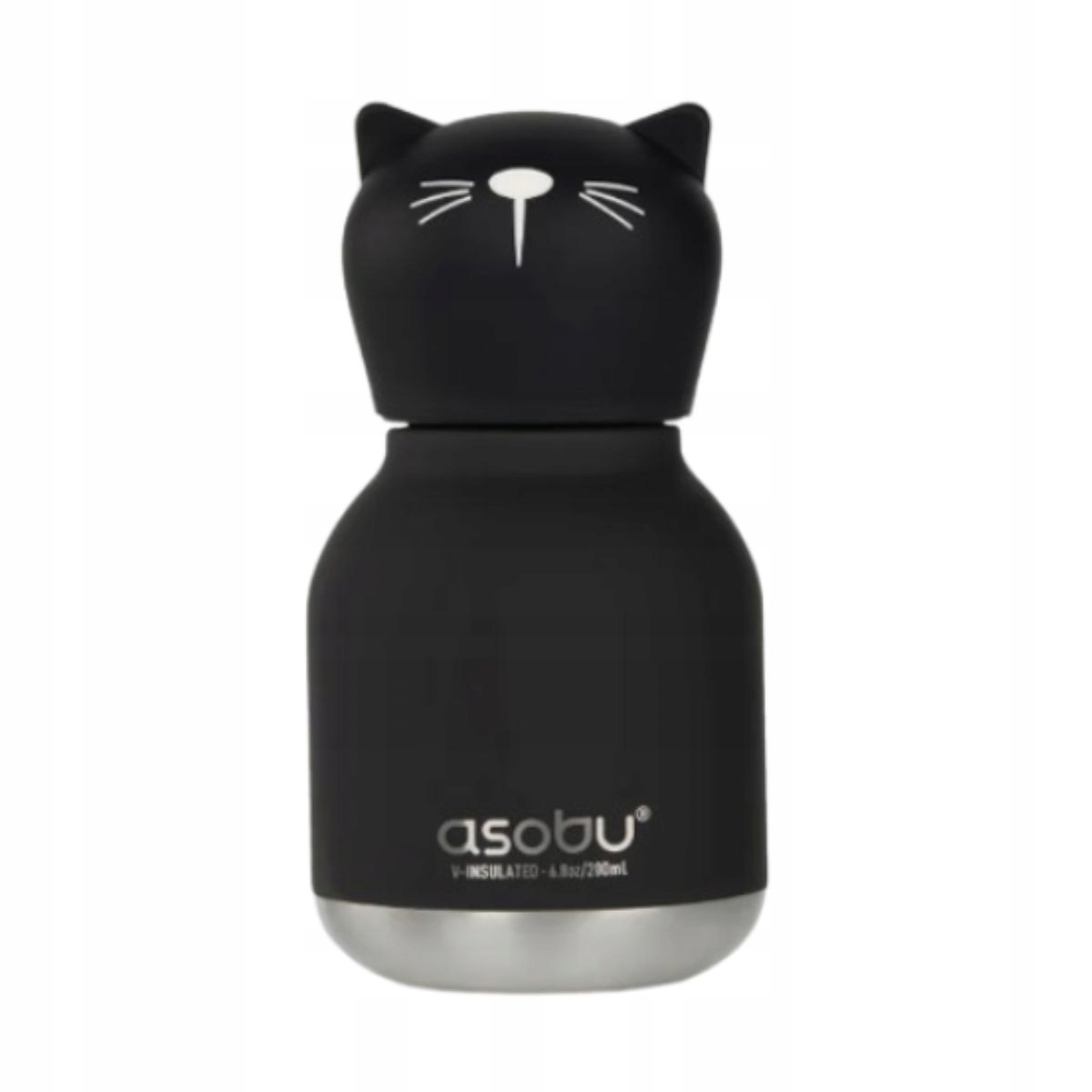 Asobu Butelka termiczna Mini Bestie Czarny Kot 200 ml