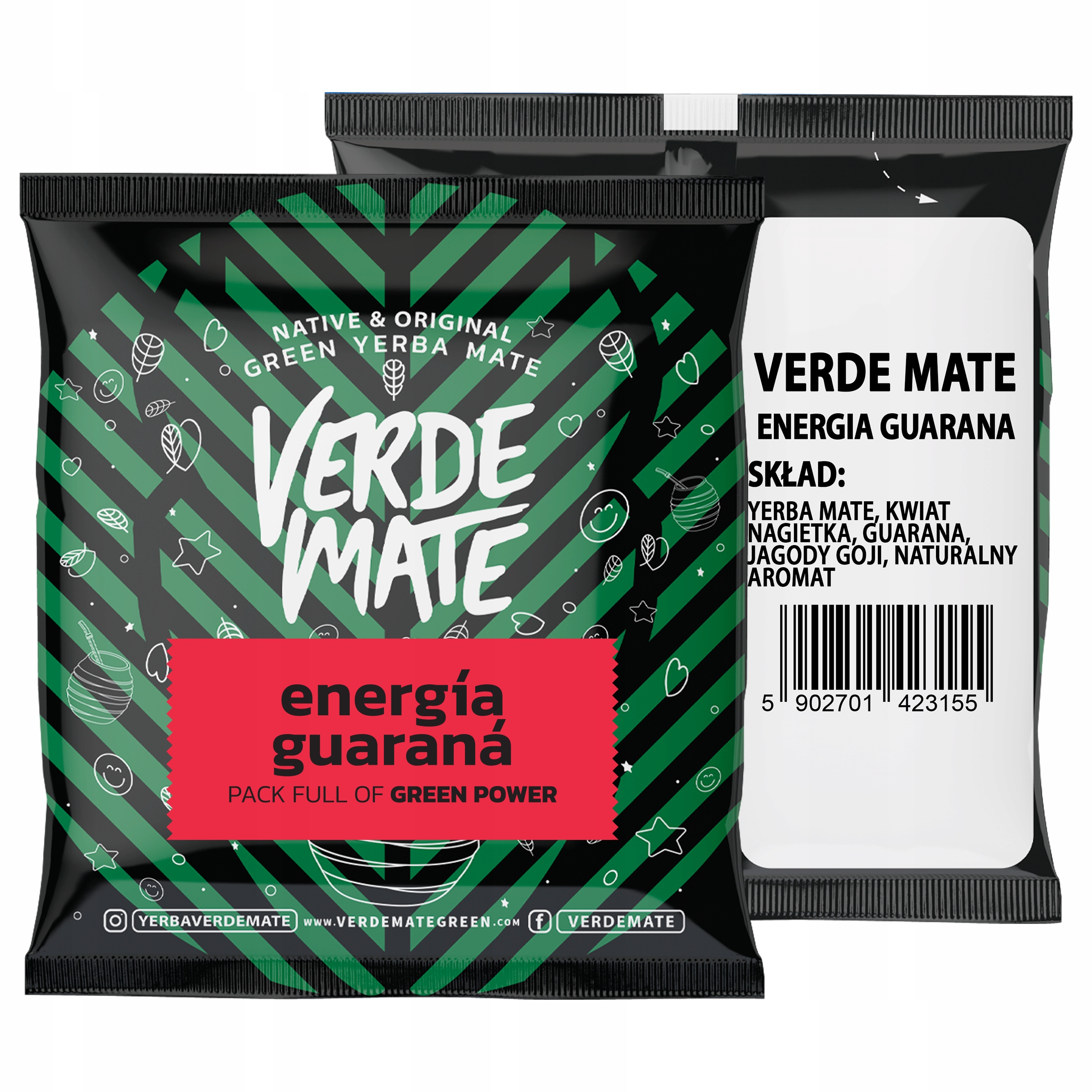 Levně 9 x Verde Mate Energie Guarana 50 g